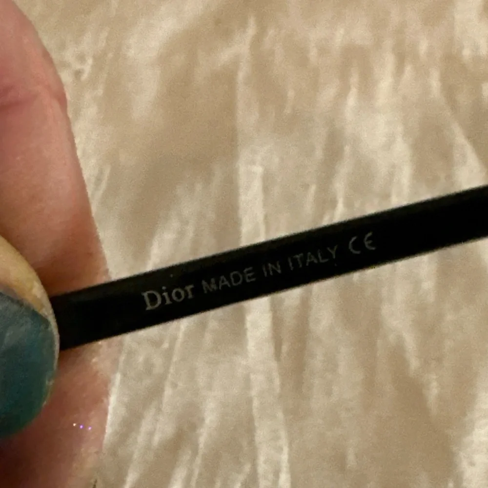 Vintage Dior  Black Sunglasses with Gold Accents - Picture 8 of 9